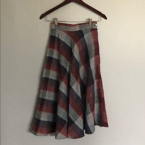 Vintage Plaid Skirt